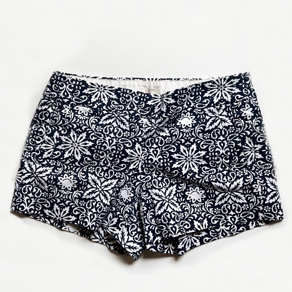 J. Crew Black and White Chino Shorts